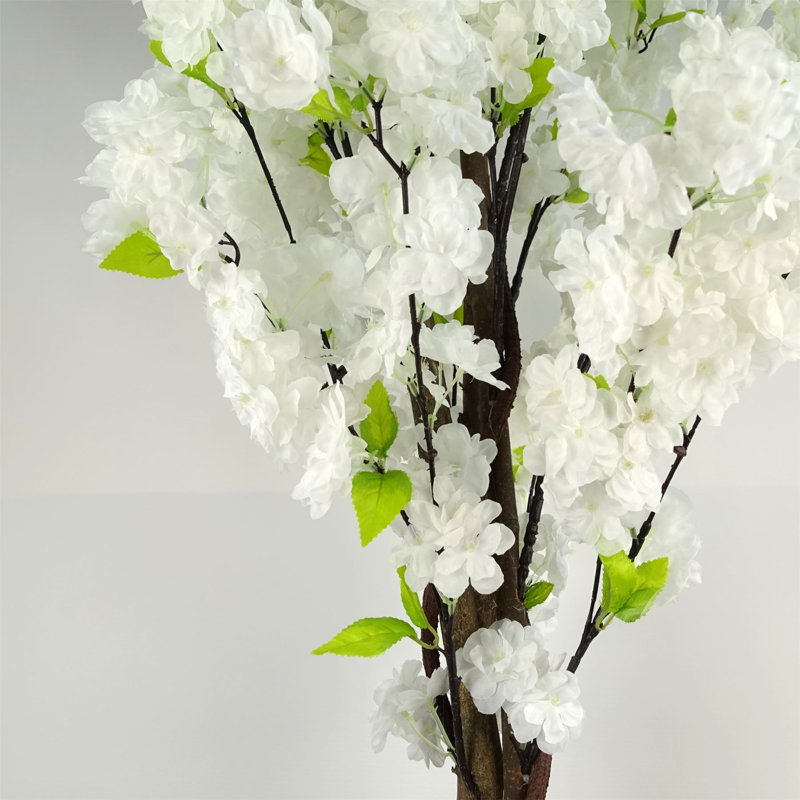 150cm Faux Tree in Pot Liner, White
