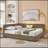 L-shape Corner Bed Frame Velvet Tufted Daybed-382396295-369701718