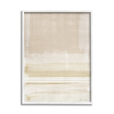 " Abstract Simple Neutral Tones Watercolor Collage " by Denise Brown