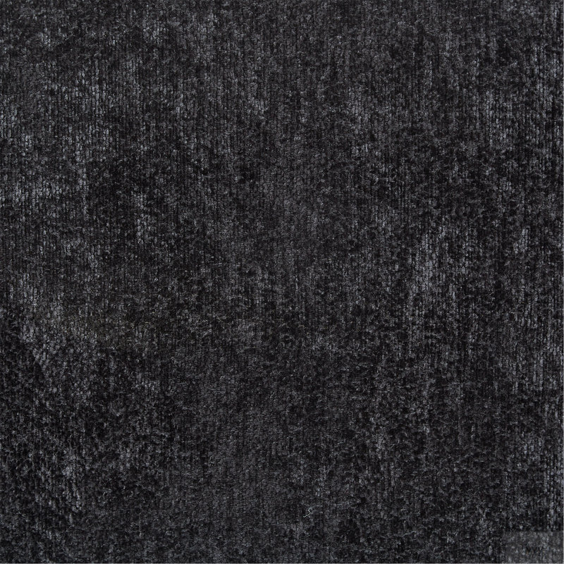 Canapé avec revêtement en tissu texturé, Noir