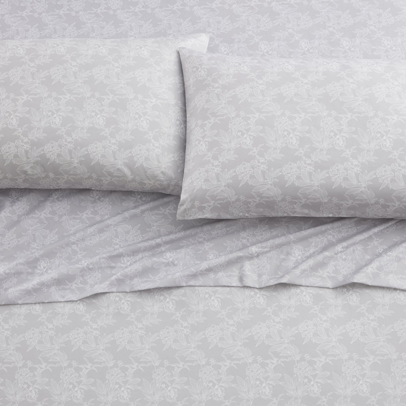 Floral Standard Floral Sheet Set, King Sheet Set + 4 King Pillow Case