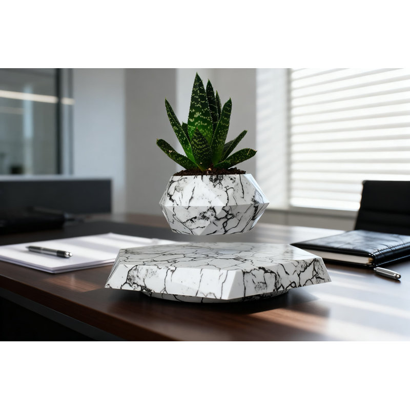 Magnétique pot à fleurs avec plantes