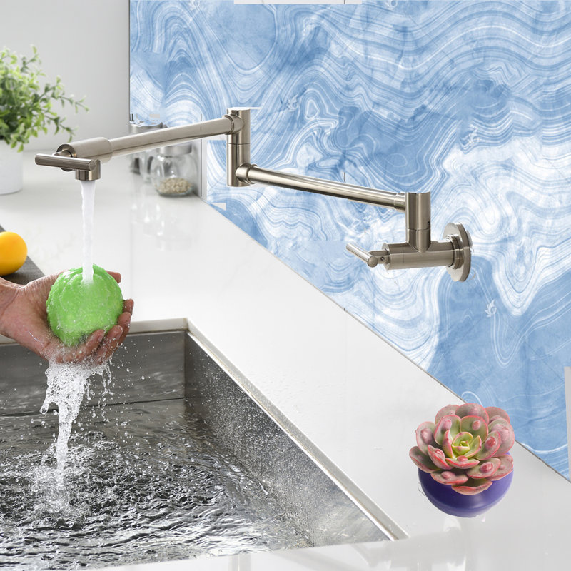 KISRAIS Kitchen Faucet, Brushed Nickel