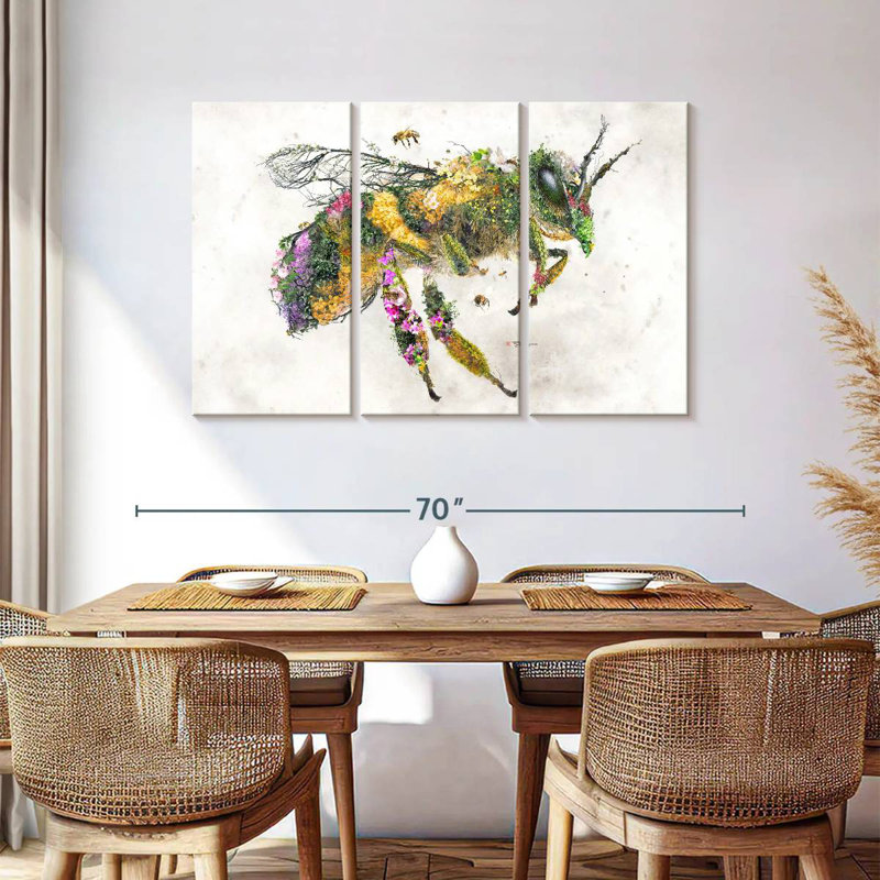 Brampt Honey Bee Natural Surrealism, 36" H x 57" W