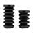 Wood Accordion Candle Holder, Black Finish, Decorative Candle Holder-1680508790