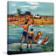 Ice Cream Truck at the Beach 1 Piece Wrapped Canvas Painting-263162303