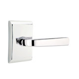 Sion Flat Passage (Hall & Closet) Door Lever with Rectangle Rosette