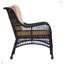 Ensemble de 2 chaises de jardin d'extérieur avec repose-pieds en rotin tissé à la main-597951199