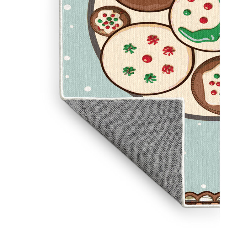 Tapis de fête des six biscuits lavables Ginza, Tapis de couloir 2 pi x 4 pi