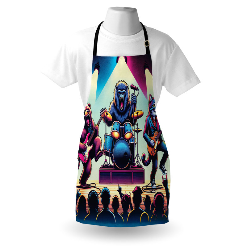 No Pattern Bib Apron