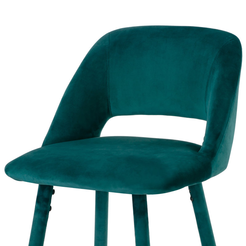 Kyleigh Upholstered Counter Stool with Metal Frame