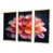 Toile avec cadre flottant or