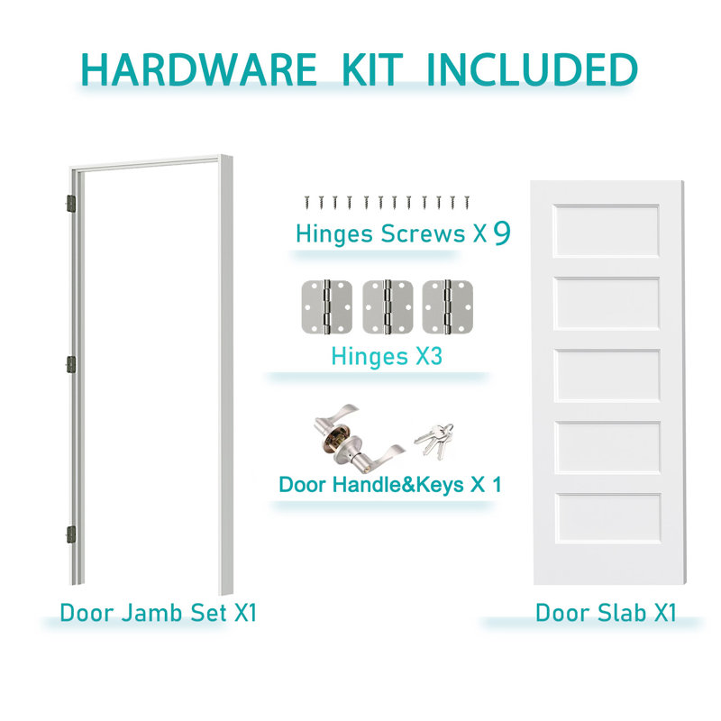 without Installation Hardware Kit, 28"X80", GAUCHE