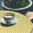 Ebern Designs Yellow White Fitted Round Tablecloth Yellow White