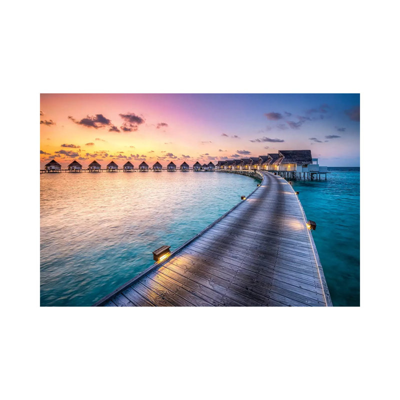 Luxury Beach Resort, South Ari Atoll, Maldives by Jan Becke - Wrapped Canvas Gallery-Wrapped Canvas Giclée