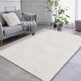 Fluffy Rugs For Bedroom  Tie-Dyed Soft Shag Rug Cozy Plush Furry Area Rugs