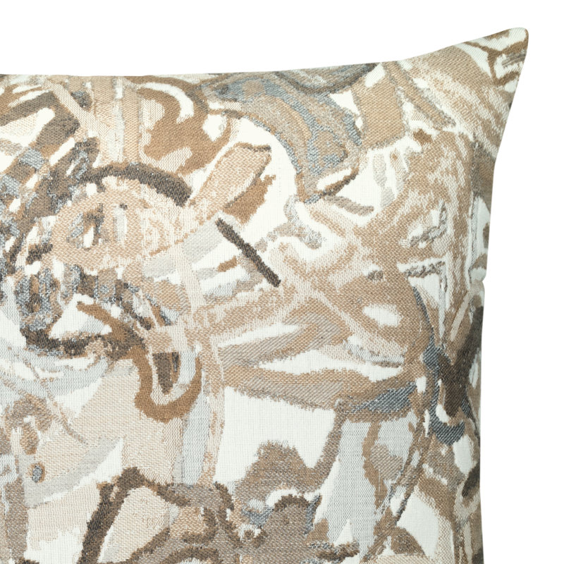Graffiti Outdoor Square Sunbrella® Pillow Cover & Insert, Multicolor, 20"H x 20"W