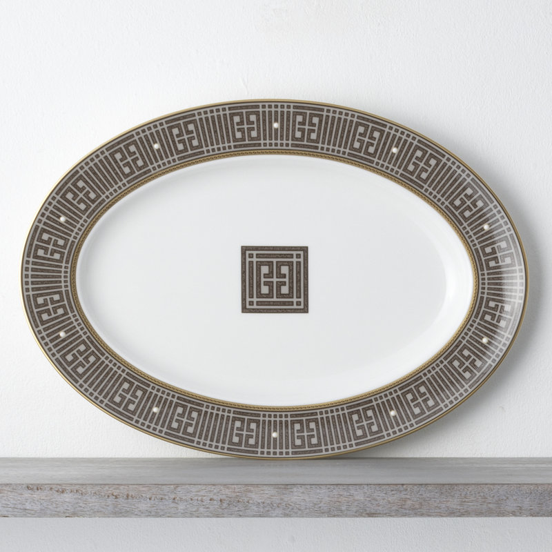 Noritake Infinity Oval Platter, 14", Bronze