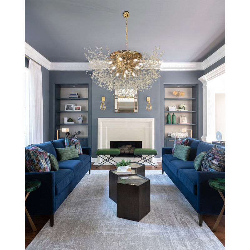 12 - Light Crystal Dimmable Sputnik Sphere Chandelier