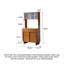 Grande armoire de rangement intégrée rétro Retro