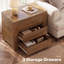 Table de chevet 3 tiroirs 31,5 po
