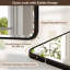 Miroir de salle de bain biseauté avec cadre en aluminium, miroir décoratif mural, verre trempé-943028471-943028352