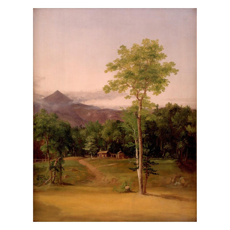 «Cabin in the Woods» par Thomas Cole - Estampe numérique, H 28 po x l 22 po