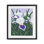 Mauve et blanc, iris, reproduction sous verre, conception de Sarah Waldron Kimball
