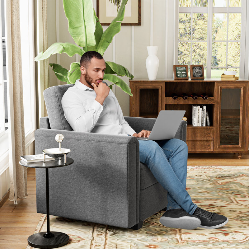 Élégant fauteuil d'appoint courbé, canapé modulaire personnalisable, canapé modulaire confortable pour la chambre à coucher, le salon et le bureau