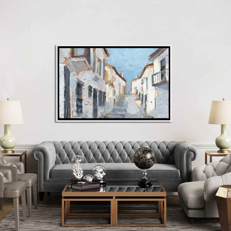 Sun-délavé II par Ethan Harper - reproduction d'art, Toile blanche encadrée, H 40 po x l 60 po x 1,5 po, Pas de tapis