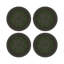 Christmas Berries Vegan Leather Round Pebble Placemat-535729862