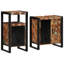 Bathroom Furniture Set 2 Pcs Soild Rough Mango Wood-1312375949
