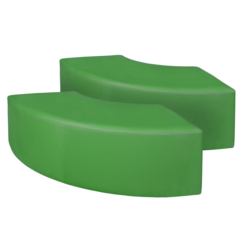 Regency Aurora Curved Vinyl Ottoman