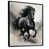 Black Floater Framed