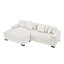 Canapé modulaire rembourré avec méridienne convertible-481461779