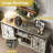 Rustic TV Stand With Barn Door-1407645683
