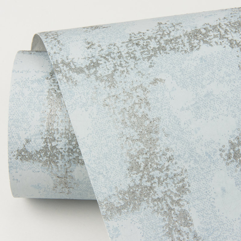 Rouleau de papier peint L 33 pi x l 20,5 po Shea, Bleu ciel
