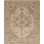 International Hand Knotted Wool Area Rug in Ivory/Gold