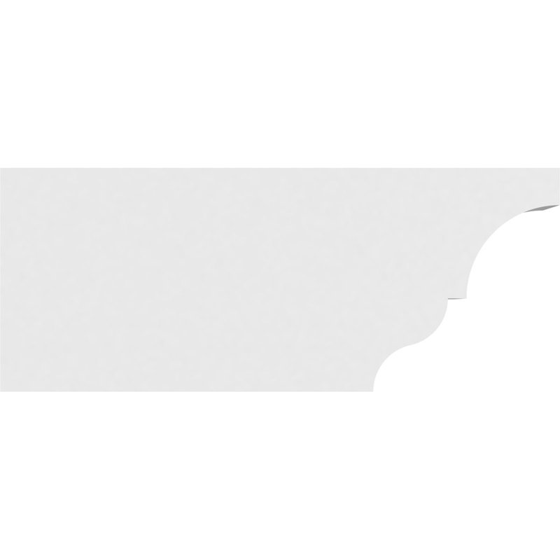 4"W x 8"H x 20"L Standard Asheboro Architectural Grade PVC Rafter Tail, 8"H x 4"W x 20"D