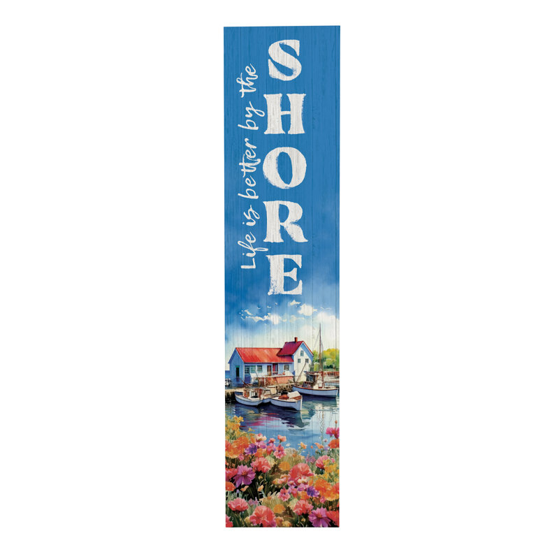 Leaner Shore Coastal Porch H 47 po