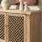 Arden 51" Solid Reclaimed Pine Lattice 2-Door Accent Storage Cabinet