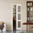 Sliding Pocket Door - Frosted Glass Design -Maufacture Wood With Hardware, 80"-100155213