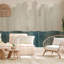 Abstract Color Landscape Fern & Morning Dew Peel and Stick Wall Mural