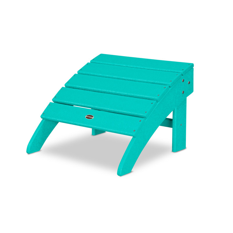 POLYWOOD Palm Coast Ottoman, Aruba