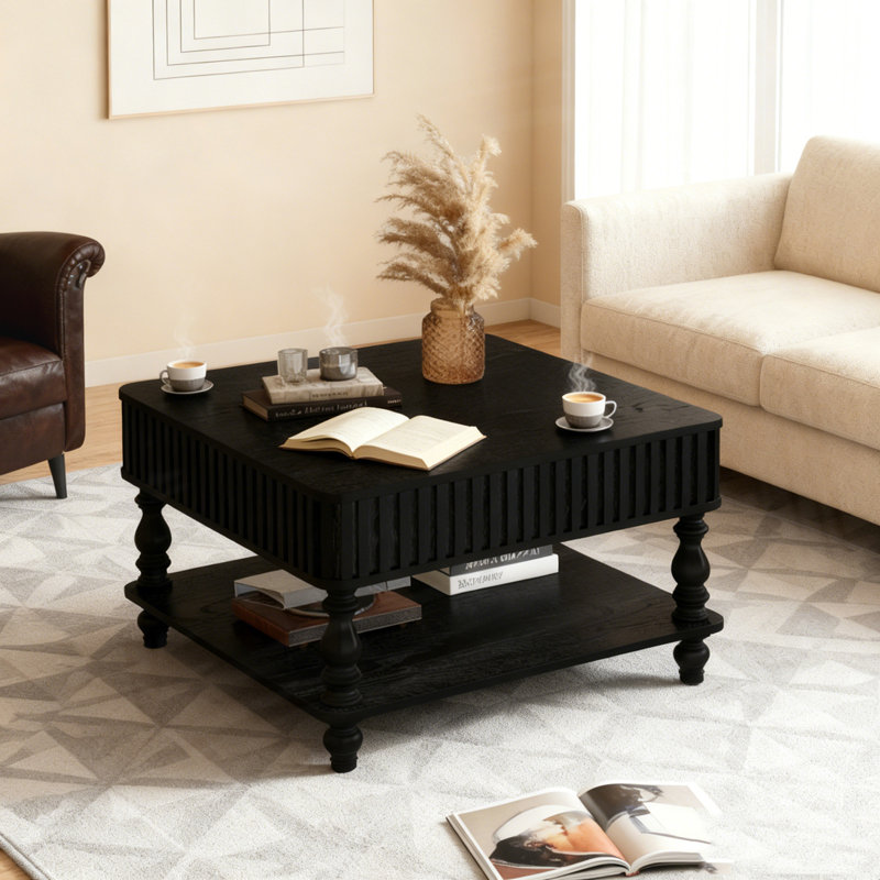 Table basse 31,5 pouces, Noir