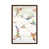 Toile avec cadre en bois brun classique