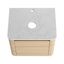 Meuble-lavabo mural 48 po avec lavabo en céramique, tablettes de rangement et porte à fermeture en douceur 48 po