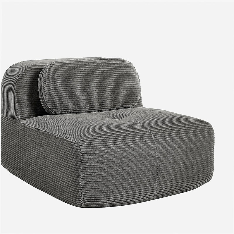 Hamlet LSF&RSF Corner Sofa W/Pillows Corduroy- Grey