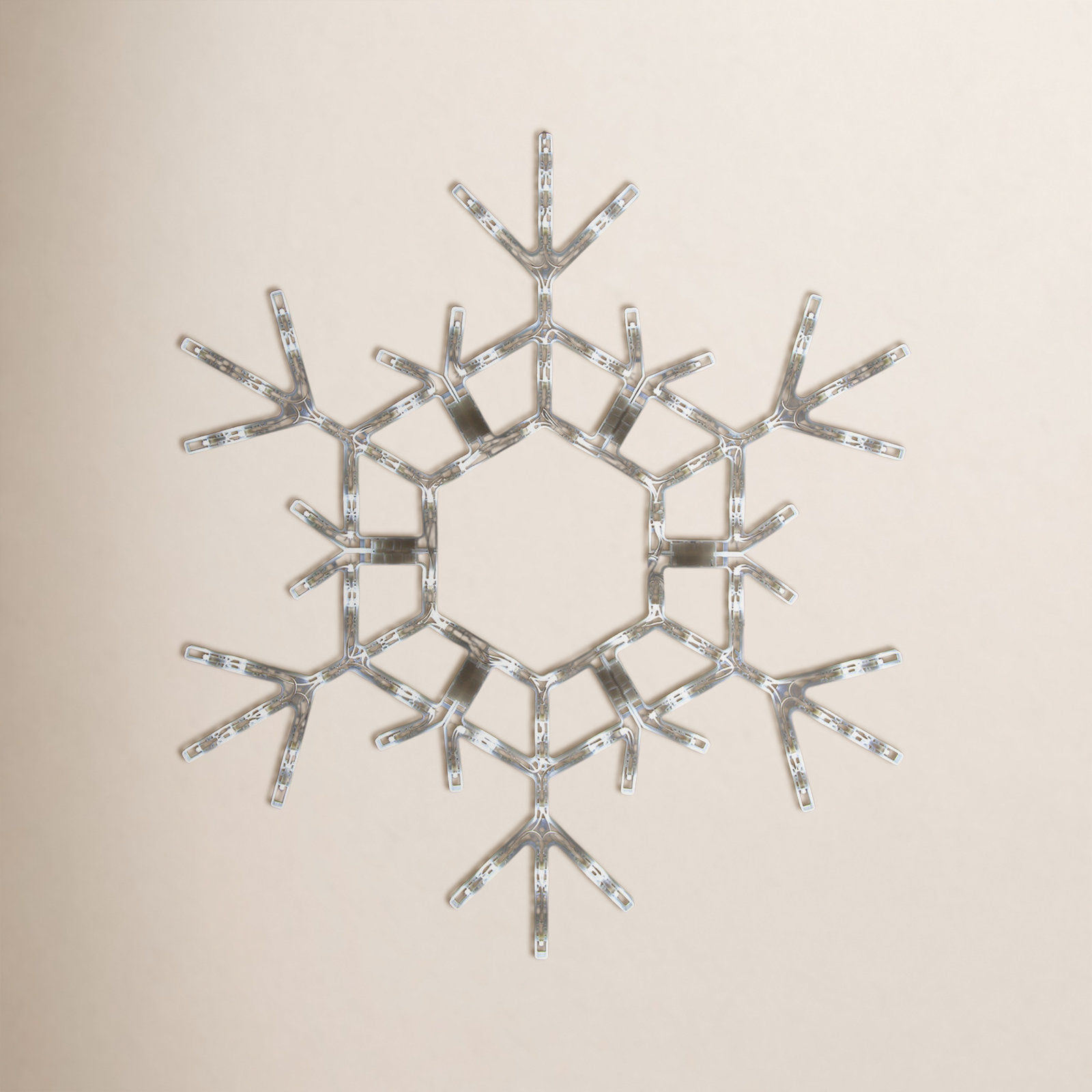 LED Folding Snowflake Lighted Display, 20" H, Cool White