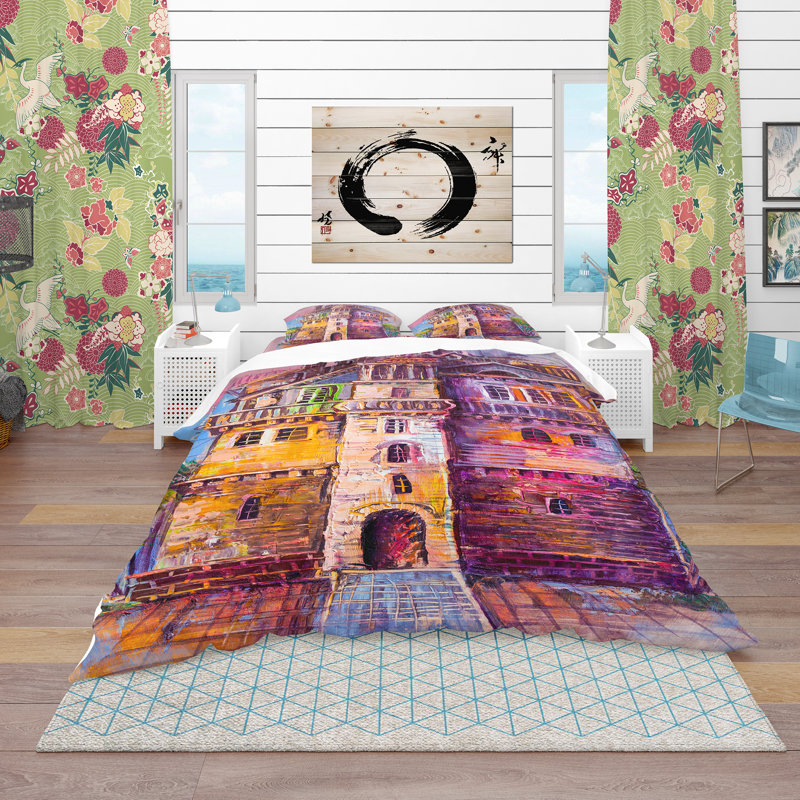 Ensemble de housse de couette moderne et contemporaine, Housse de couette double / grand + 2 taies